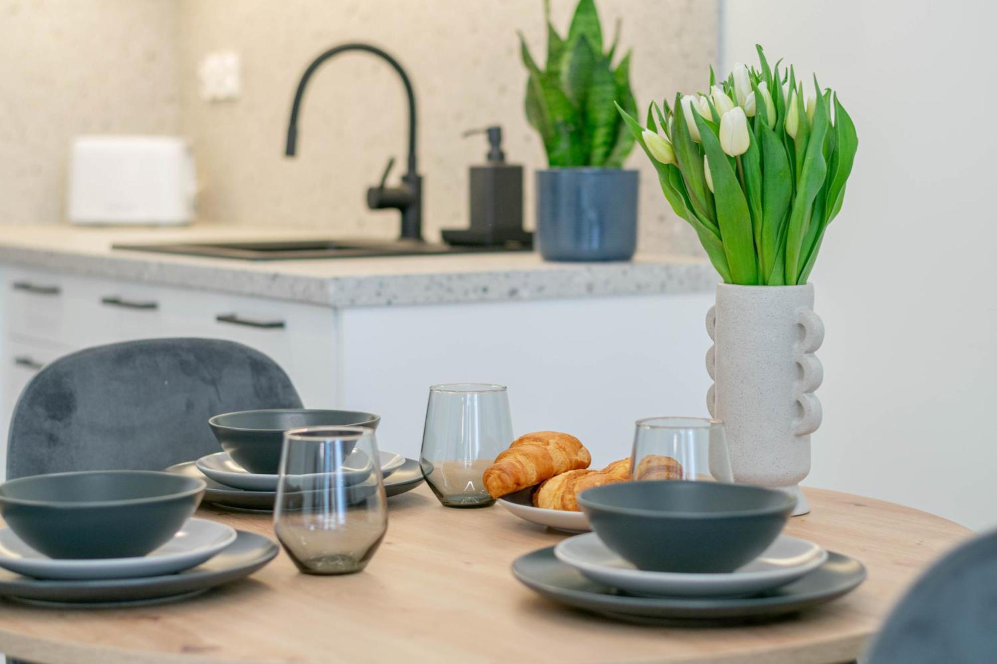Blue Apartment Ceglana - Free Parking - Self Check-In Katowice Bagian luar foto